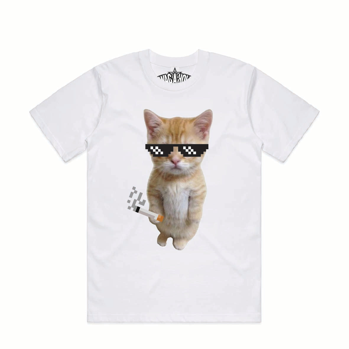 Swag Minecraft Cat Tee